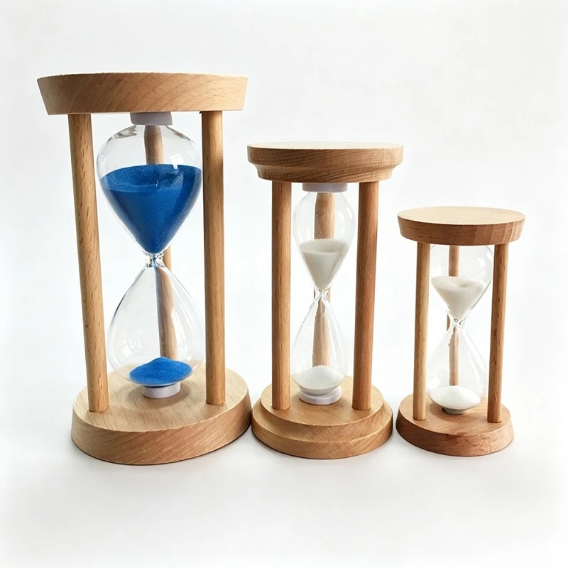 3-Pillar Wooden Hourglass factory