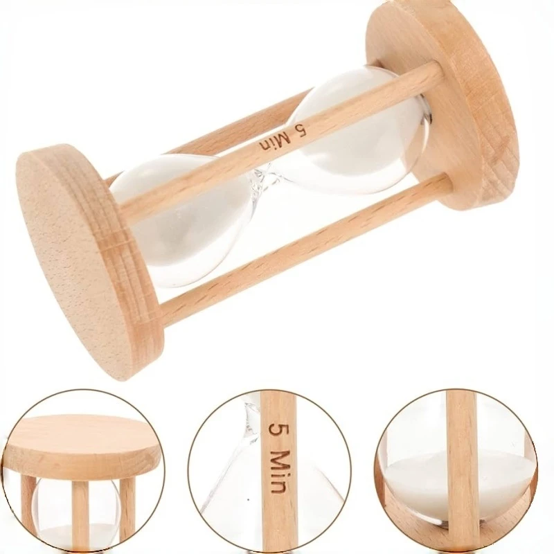 3-Pillar Wooden Hourglass high quality
