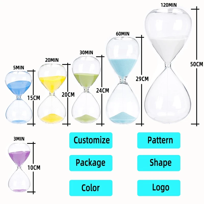 Flat Bottom Glass Sand Timer factory