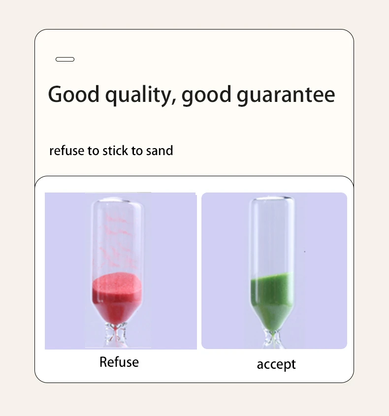Glass Sand Timer Tube high quality