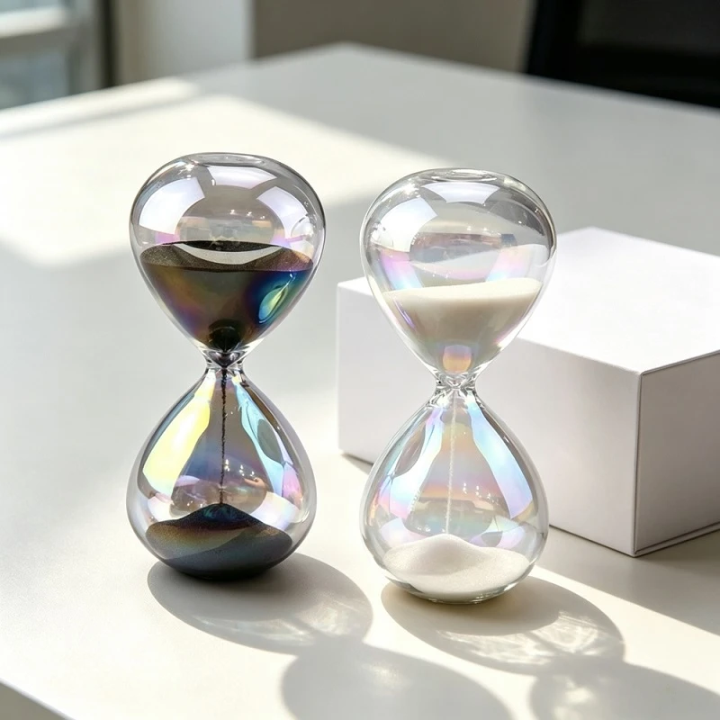 Rainbow Glass Sand Timer high quality