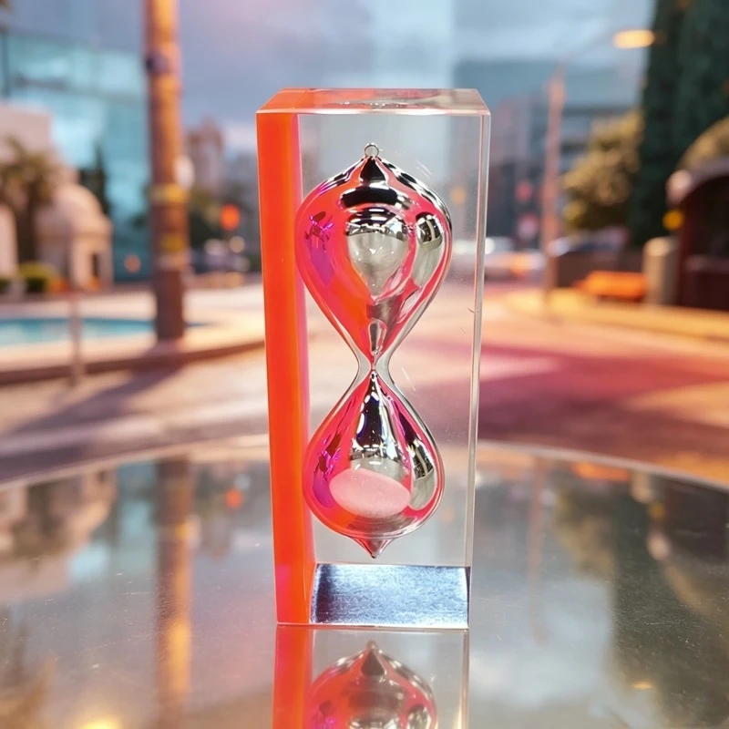 Resin Colored Acrylic Hourglass high quality