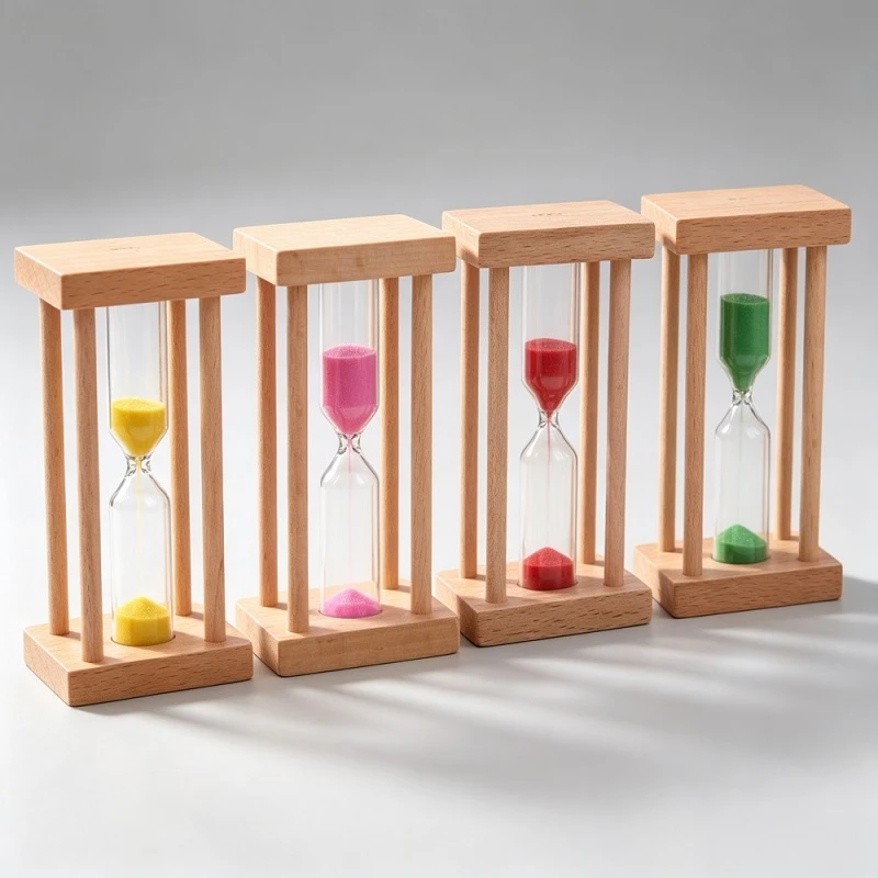 Square Four-Column Wooden Hourglass price