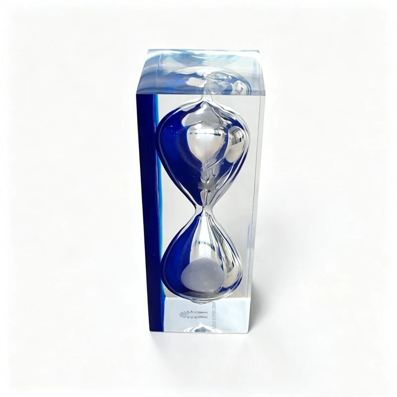 Resin Colored Acrylic Hourglass