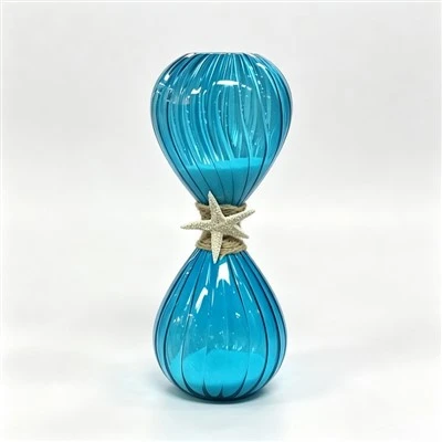 Textured Flat-Bottom Glass Hourglass