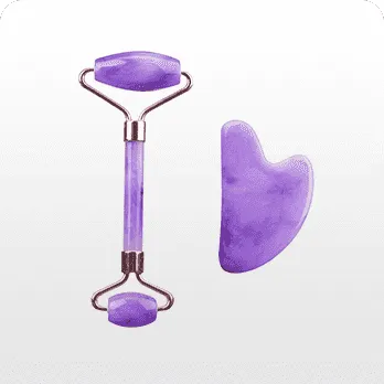 Resin Massage Roller Gua Sha Board Set