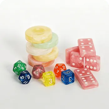 Resin Dice, Dominoes & Backgammon Sets